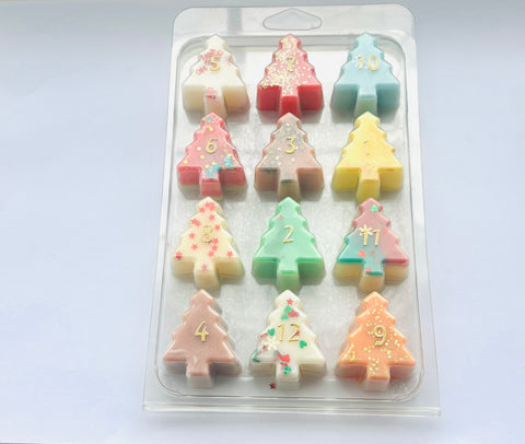 12 Day Advent Calender, Christmas Wax Melts, Winter Scents, Seasonal Scents