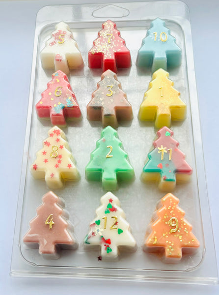 12 Day Advent Calender, Christmas Wax Melts, Winter Scents, Seasonal Scents